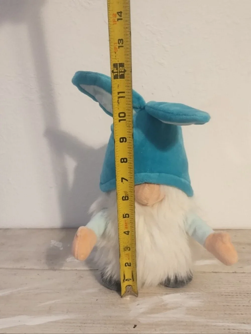Progressive Plush 12” Neil Candy Bunny Gnome Lovey Aqua White